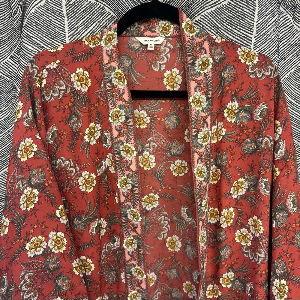 MAX STUDIO Studrio Cardigan Polyester No Size Wide Sleeves Size m <<<312>>>> - Picture 4 of 8